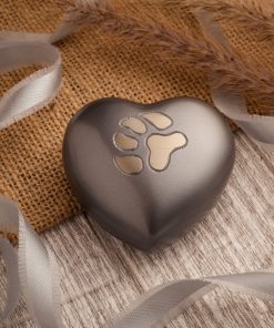 ÁNFORA CORAZÓN PLATINO