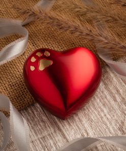 ÁNFORA CORAZÓN ROJA