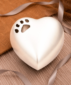 ÁNFORA CORAZÓN BLANCO